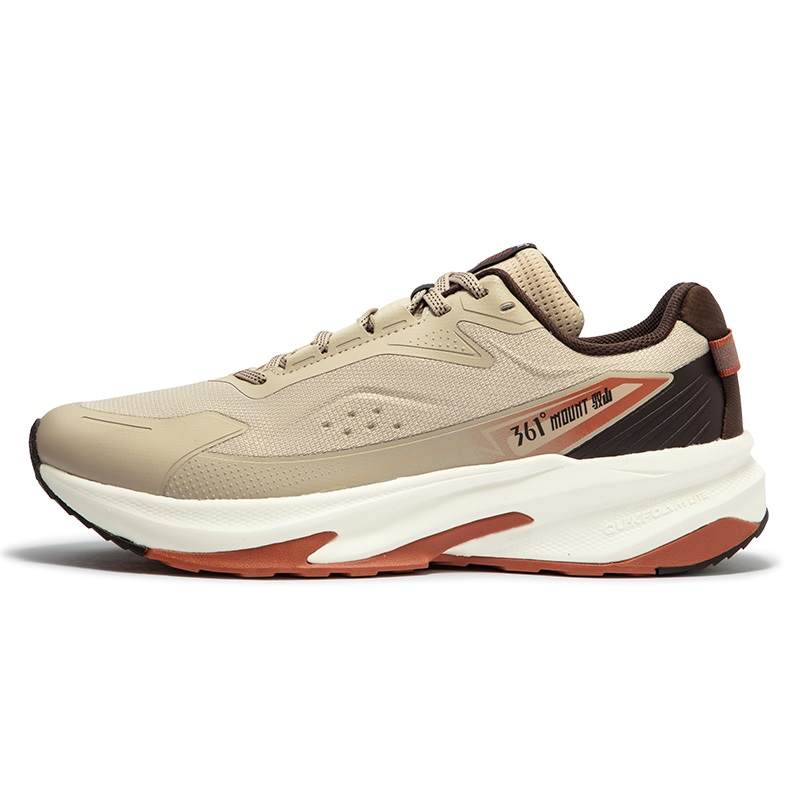 361° Abrasion Resistant Breathable Slip Resistant Low top Running Shoes Men's Tan