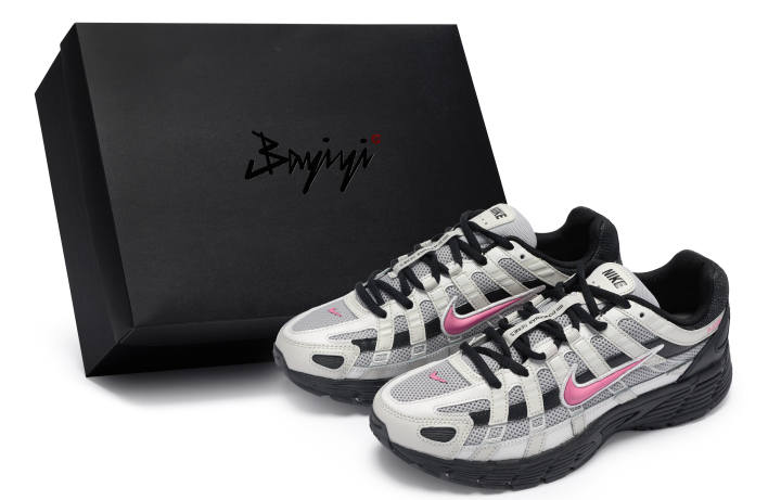Nike Nike P 6000 Cushioning Slip Resistant Cushioning Slip Resistant Low top Running Shoes Unisex Black Silver Pink