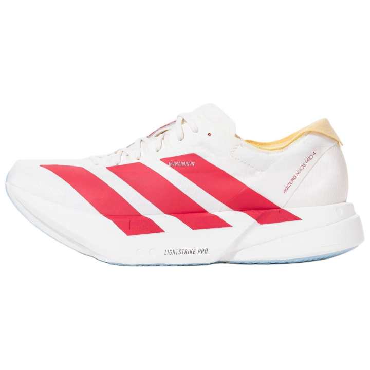 Adidas Adidas Adizero Adios Pro 4 Coverage Thermal Rebound Low top Marathon Long Distance Running Shoes Men's White Red
