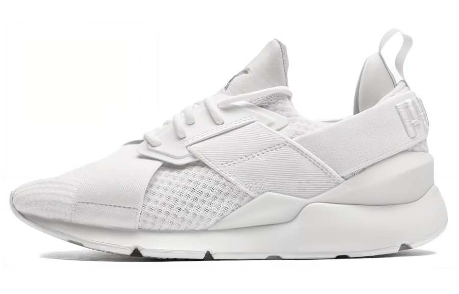 PUMA Muse EP Abrasion Resistant Breathable Low top Running Shoes Women's White