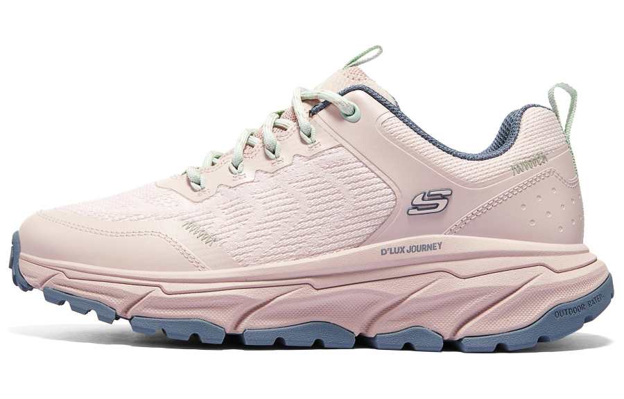 Skechers OUTDOOR Fabric Cushioning Abrasion Resistant Support Low top Casual Shoes Women's Rose Red