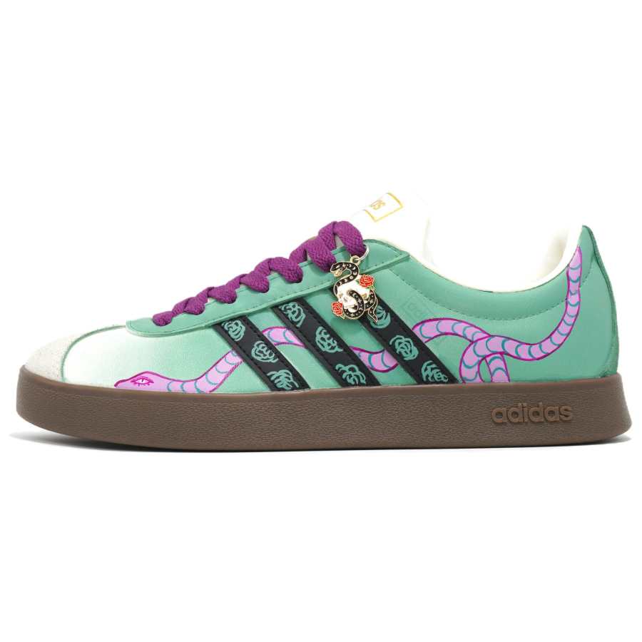 Adidas Adidas VL COURT 2.0 Cushioning, Wear Resistant Low top Skateboard Shoes Unisex Green Purple