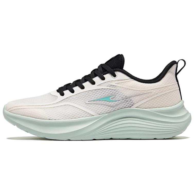 Erke Breathable Abrasion Resistant Breathable And Wear resistant Low top Casual Running Shoes Men's White Green