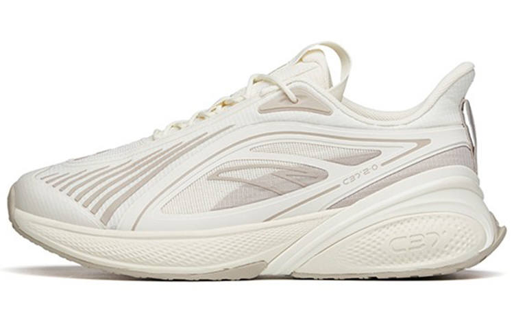 Anta C37 2.0 Comfortable Cushioning Slip Resistant Abrasion Resistant Breathable Low top Running Shoes Men's White Gray