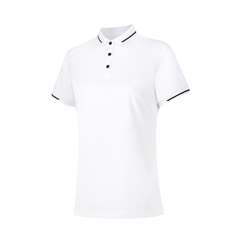 Li-Ning Li Ning Polo Shirts Women's Standard White Polo Collar Moderate Straight Fit