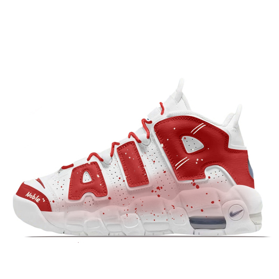 Nike Nike Air More Uptempo GS Sweet Berry Bubble Mid top Vintage Basketball Shoes Women's Red