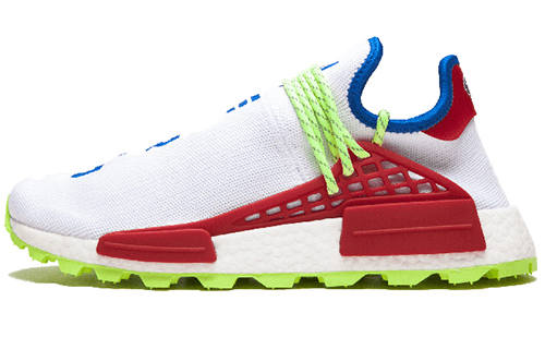 Adidas Originals Pharrell X NERD x Adidas Originals NMD Human Race Trail Cushioning Slip Resistant Low top Casual Shoes Men's White