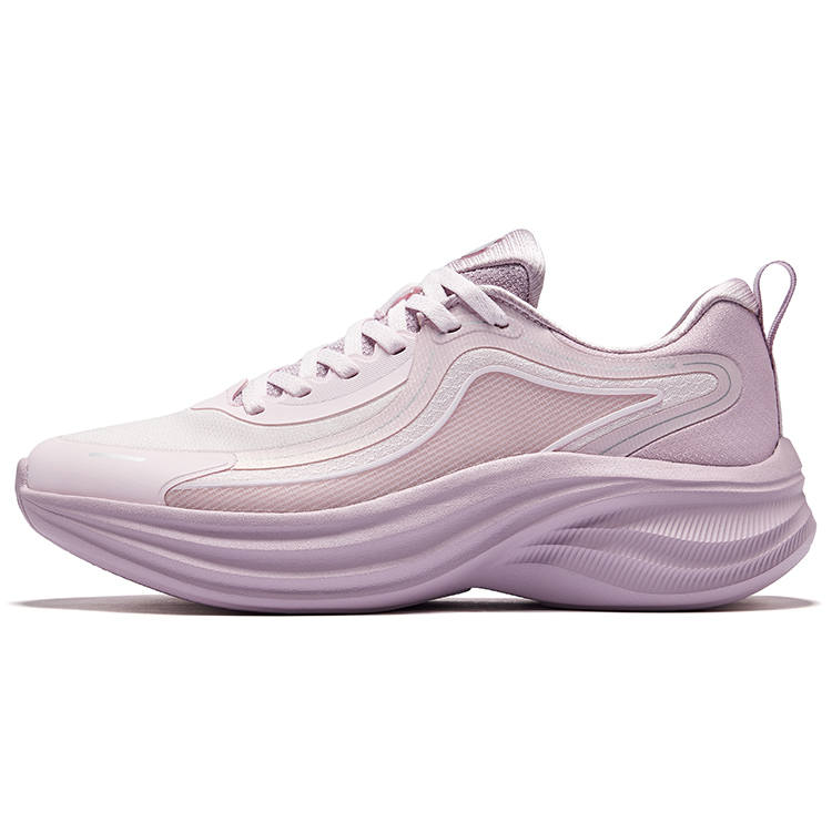 Erke Cushioning Height Increasing Low top Casual Running Shoes Women's Fresh Pink Lotus