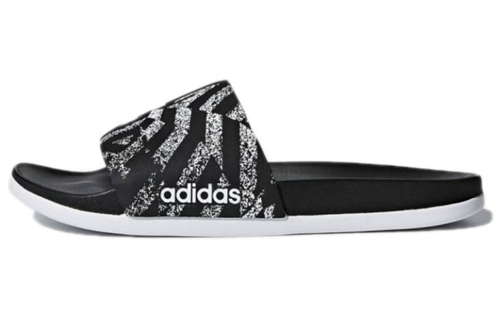 Adidas Adidas Adilette CloudFoam Plus Graphic Slides 'Core Black' Women's