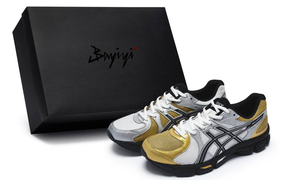 ASICS Gel Exalt 2 Cushioning Abrasion Resistant Cushioning, Wear Resistant Low top Running Shoes Men's Gold Silver