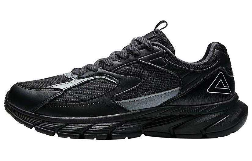 PEAK Sports Cushioning, Wear Resistant Low top Running Shoes Unisex Black