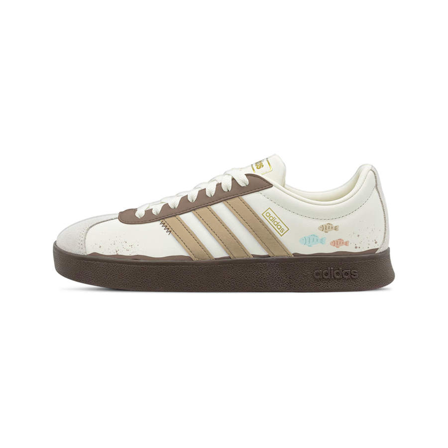 Adidas Adidas VL COURT 2.0 Classic Is A Bit Redundant Abrasion Resistant Low top German Army Trainers Unisex Beige