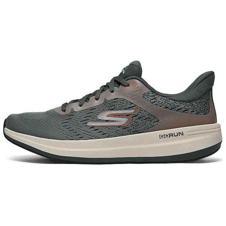 Skechers GO RUN PULSE 2 Comfortable Abrasion Resistant Low top Running Shoes Men's Gray