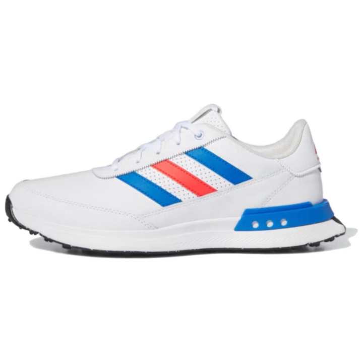 Adidas Adidas S2G Spikeless Leather 24 Comfortable Cushioning Slip Resistant Low top Golf Shoes Men's White Blue