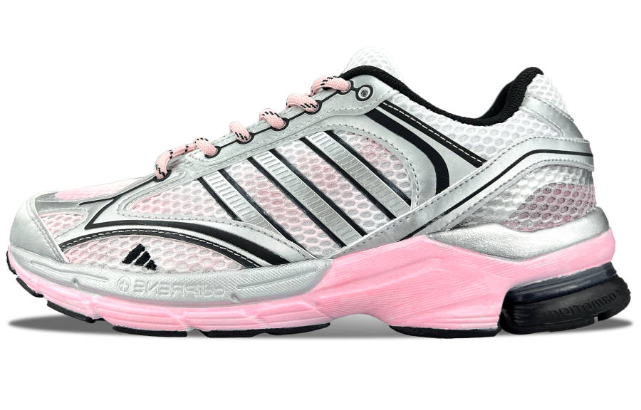 Adidas Adidas SPIRITAIN 2.0 Slip Resistant Abrasion Resistant Low top Running Shoes Unisex Silver Pink White