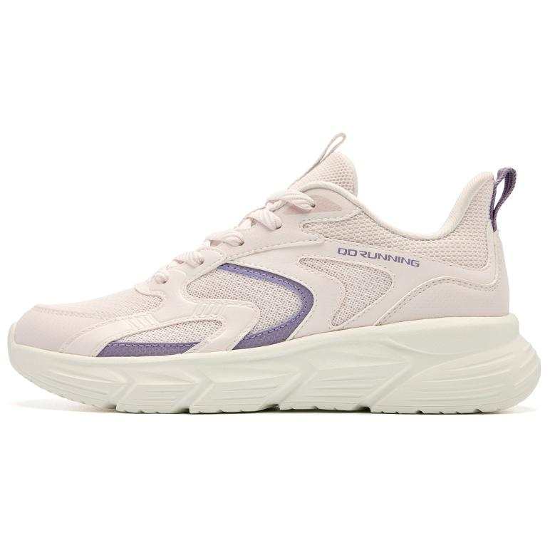QIAODAN Cushioning Breathable Cushioning Breathable Low top Running Shoes Women's Pink Purple
