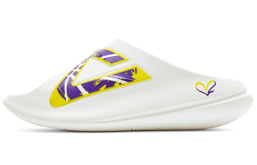 PEAK PEAK Slide Slippers Men's White Yellow Purple