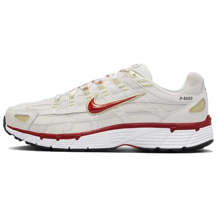 Nike Nike P 6000 Low top Casual Running Shoes Men's White Red