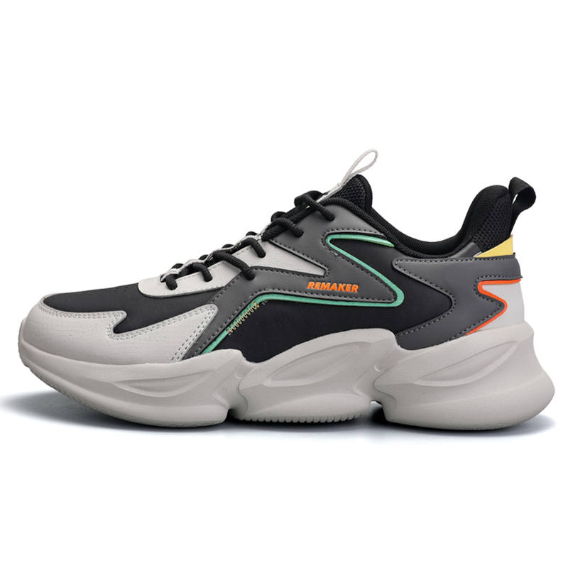 QIAODAN Low top Casual Running Shoes Men's Black Gray