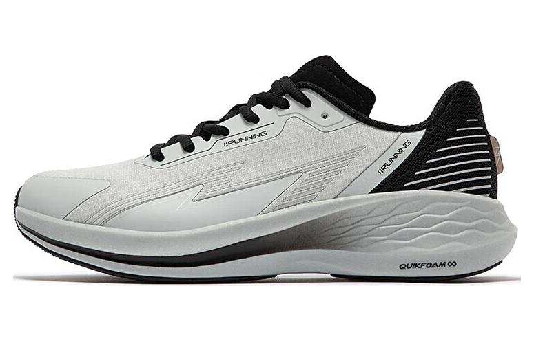 361° Flying Wing Abrasion Resistant Breathable Low top Running Shoes Men's Gray Black