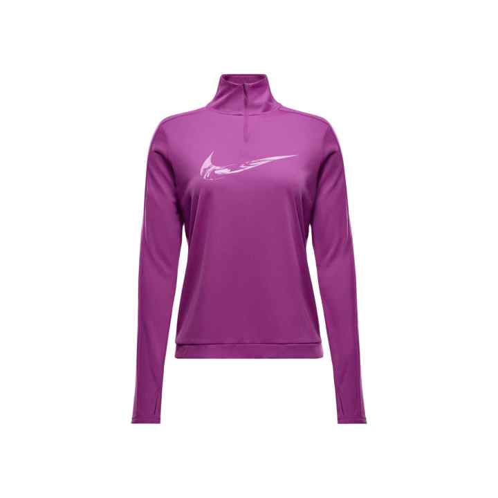Nike Nike Swoosh Sweatshirts Women's Bright Fuchsia/Light Wild Mango Stand Collar Moderate