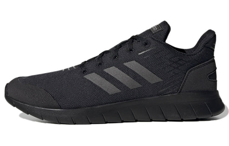 Adidas Adidas Asweerun Lace Up Breathable, Lightweight, Slip Resistant Low top Running Shoes Men's Carbon Black Mesh