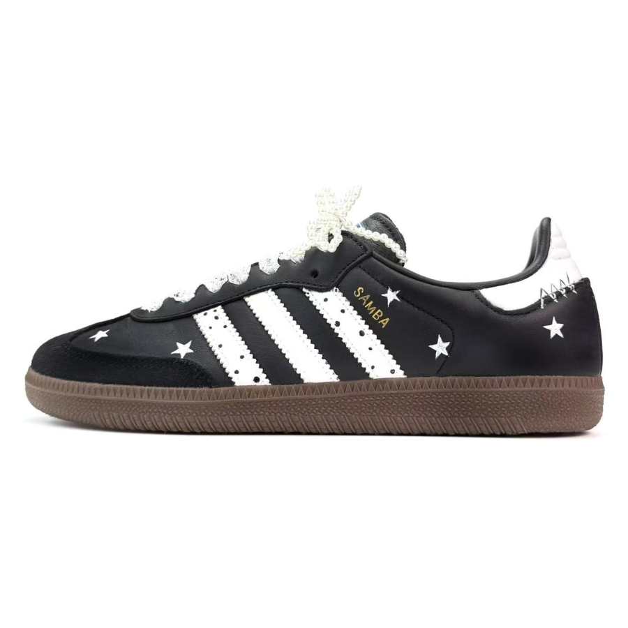 Adidas Originals SAMBA OG Spring Summer Thin Sole Shoes German Army Trainers Hand Drawn Mary Pearl