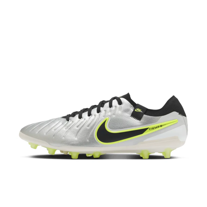 Nike Nike Tiempo Legend 10 Pro Ag Metallic Silver Volt Black