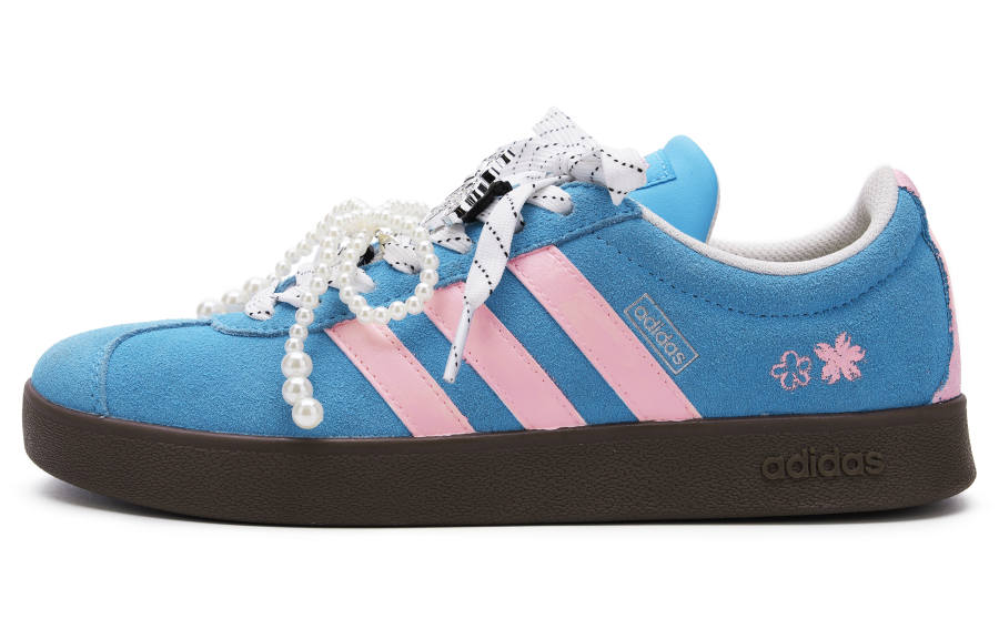 Adidas Adidas VL COURT 2.0 Slip Resistant Low top Skateboard Shoes Unisex Blue