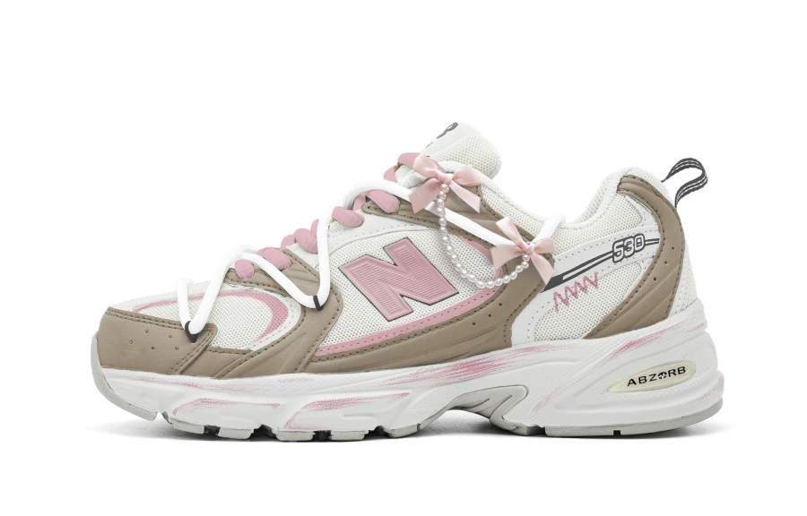 New Balance New Balance NB 530 Cushioning Breathable Low top City Commuting Running Shoes Unisex Pink Brown