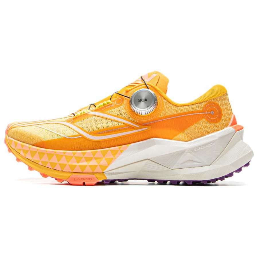 Li-Ning Li Ning De Lu 2 PRO Cushioning Slip Resistant Abrasion Resistant Rebound Low top Trail Running Shoes Women's