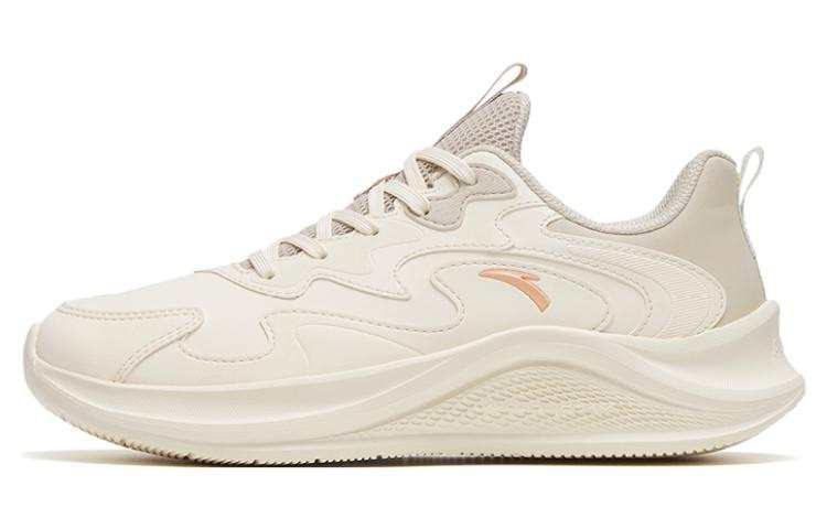 Anta Stroll Fashion Slip Resistant Abrasion Resistant Low top Running Shoes Women's Gray White Pink
