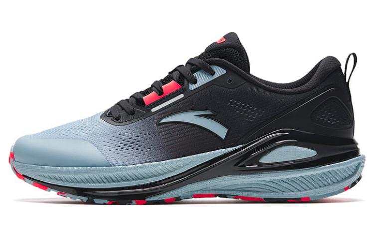 Anta Comfortable Slip Resistant Abrasion Resistant Low top Running Shoes Men's Black Blue