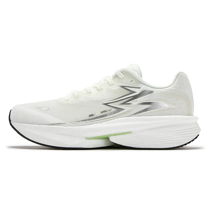 361° Fashion Trend Abrasion Resistant Breathable Rebound Low top Casual Racing Running Shoes Men's Silver White