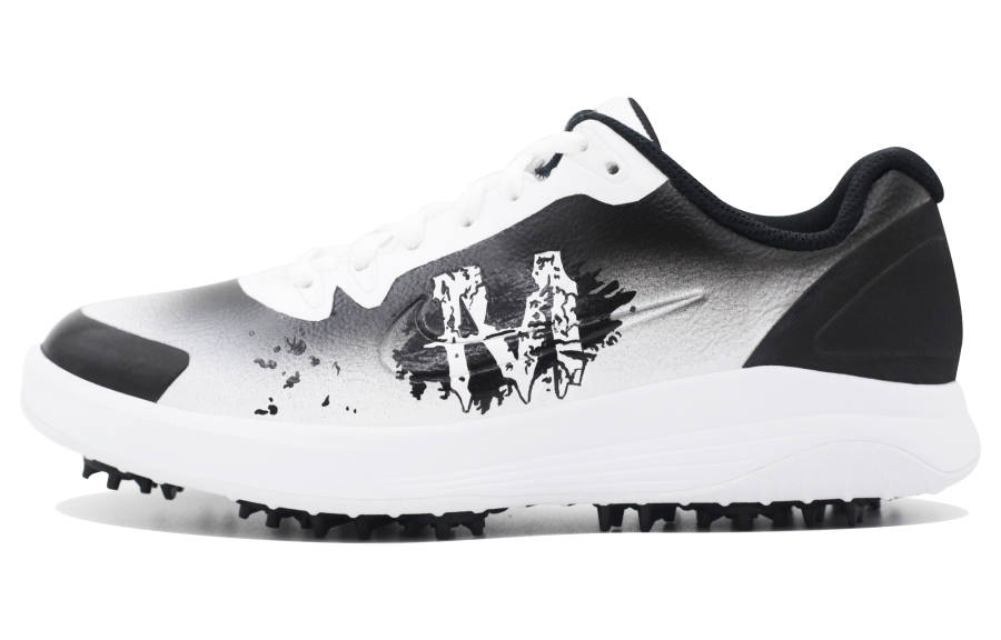 Nike Nike Infinity G Leather Slip Resistant And Abrasion Resistant Coverage Low top Golf Shoes Unisex Black White Wide Fit