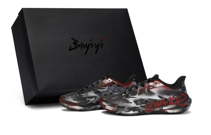 Nike Nike Air Zoom Pegasus 39 Slip Resistant Abrasion Resistant Low top Running Shoes Unisex Black Silver Red