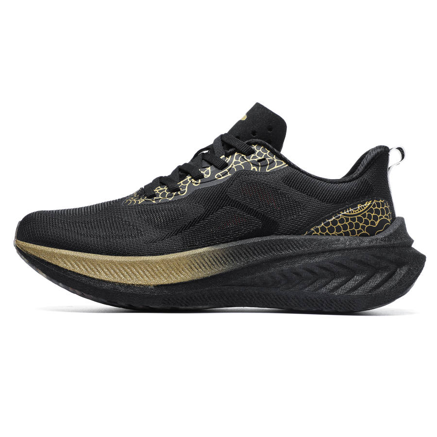 TREEPERI TREEPERI Running Shoes Unisex Low Top Black Gold Dragon
