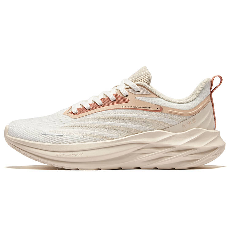 Erke Shadow 3.0 Cushioning Rebound Breathable Low top City Commuting Running Shoes Women's White Beige