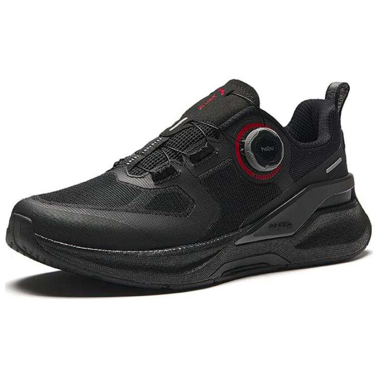 Anta Comfortable Low top Running Shoes Men's Black Red