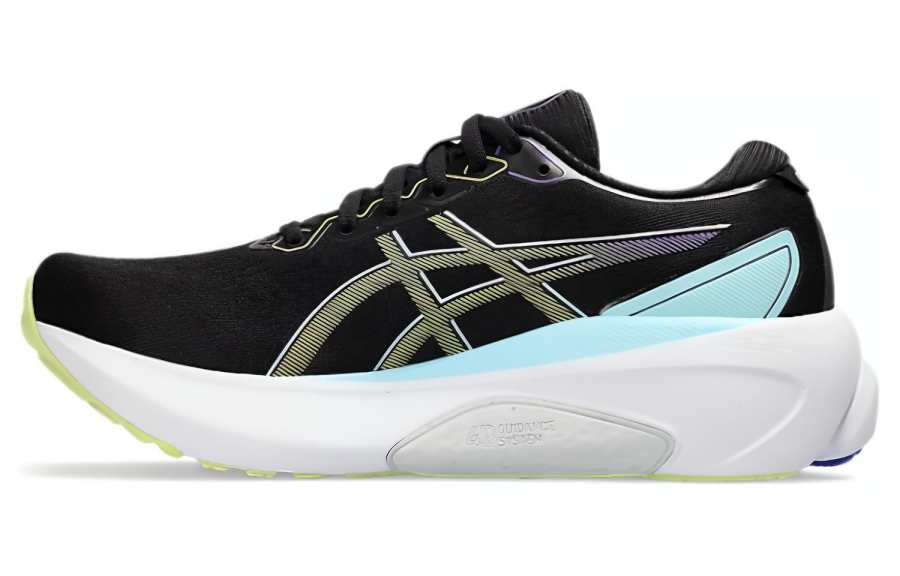 ASICS Gel Kayano 30 Fabric Low top Marathon Running Shoes Women's Black Blue White