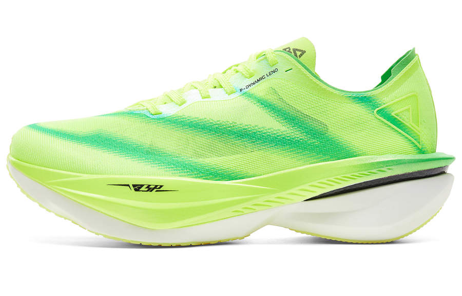 PEAK Cushioning Abrasion Resistant Lightweight Rebound Low Top Marathon Running Shoes Men's Neon Green