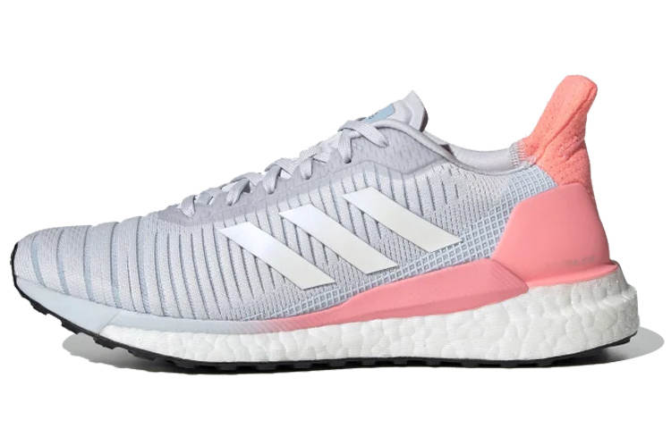 Adidas Adidas Solar Glide 19 Comfortable Cushioning Low top Casual Running Shoes Women's Gray Pink
