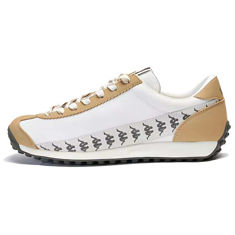 Kappa BANDA Slip Resistant And Breathable Slip Resistant And Breathable Low top Casual Running Shoes Unisex Brown White