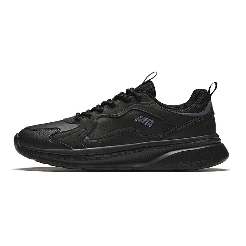 Anta Life Collection Slip Resistant Abrasion Resistant Low top Casual Shoes Men's Black