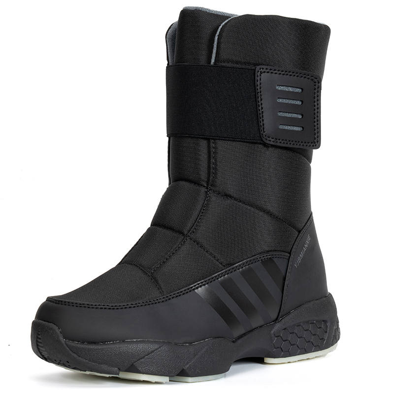 YIJIABAO Thermal Waterproof Cushioning 21cm Outdoor Boots Women's Black