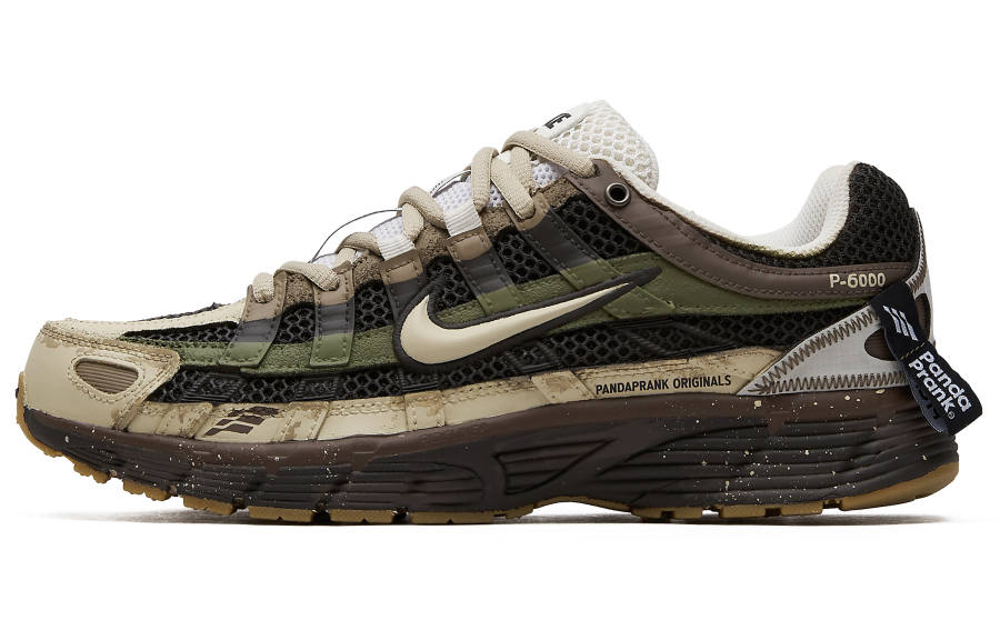 Nike Nike P 6000 Cushioning Low top Running Shoes Unisex Beige Brown Green