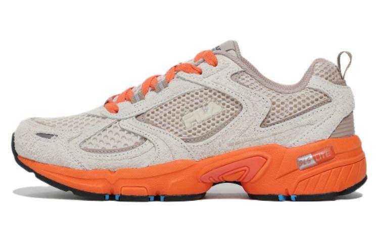 FILA Ranger Collection Comfortable Low top Running Shoes Unisex Gray Orange Korean Style