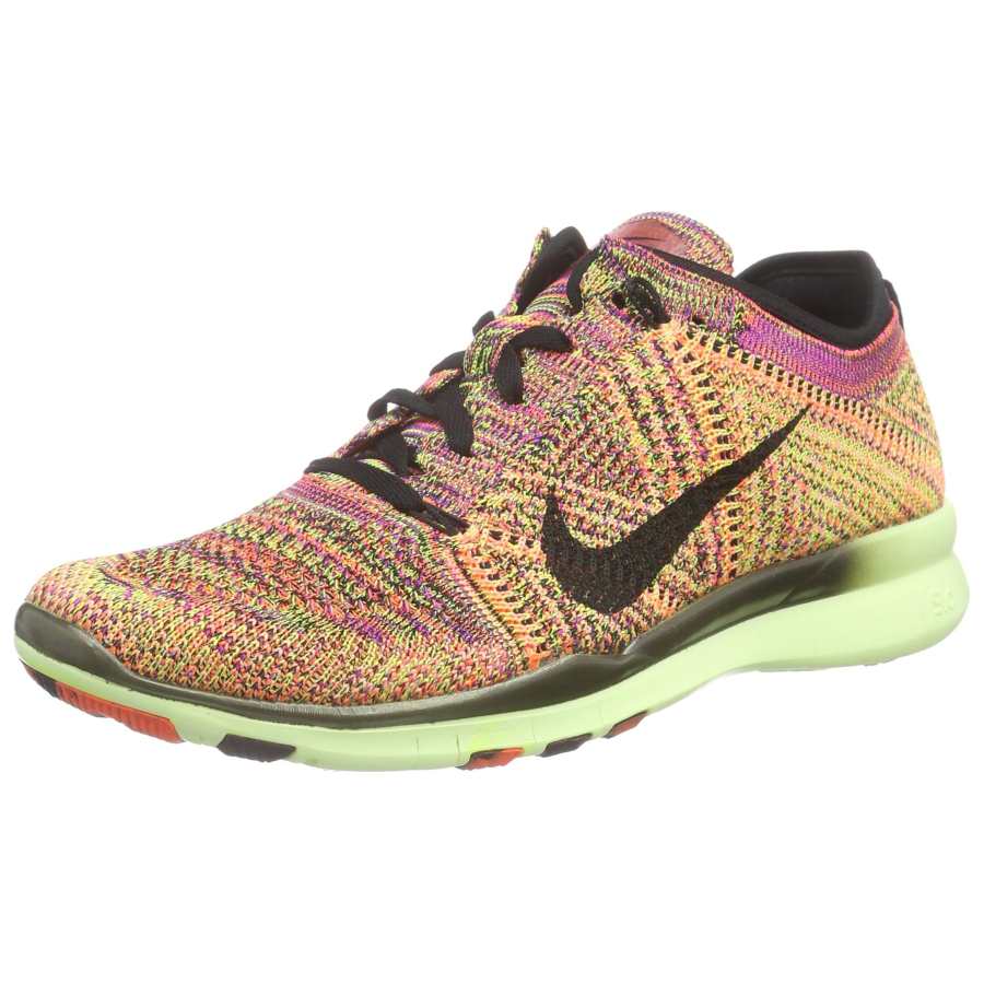 Nike Nike Free TR Slip Resistant Abrasion Resistant Low top Casual Running Shoes Women's Black Orange