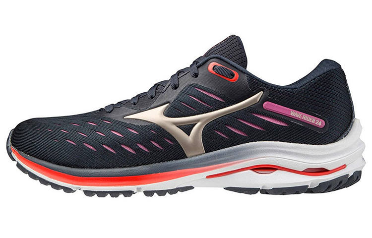 Mizuno Wave Rider Wmns Mizuno 24 'Navy Red'