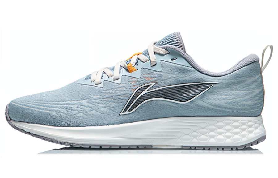Li-Ning Li Ning Red Hare 4 Cushioning Slip Resistant Abrasion Resistant Breathable Low top Running Shoes Men's Gray Blue